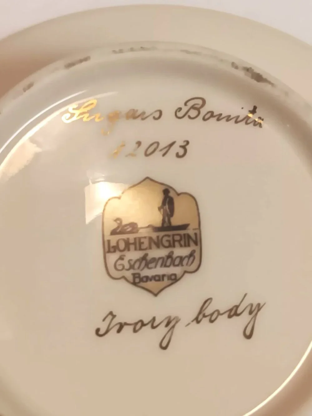 Eschenbach Lohengrin Bavaria A2013, porcelain sugar and creamer set.